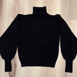 Blu Pepper Black Turtleneck Neck Sweater Small